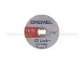 Dremel EZ Lock Thin Cut Metal Cut-Off Wheels 38mm 5 Pack EZ409 2615E409AA