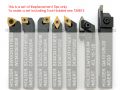 Desic Turning Tool Tips Set for 10mm 7pc T29914