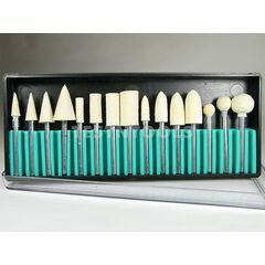 DESIC MOUNTED FELT POLISHING SET HARD TYPE 15 PIECES