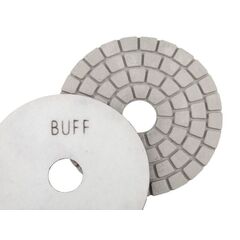 DESIC DIAMOND WET POLISHING PAD 100MM BUFF GRIT WHITE