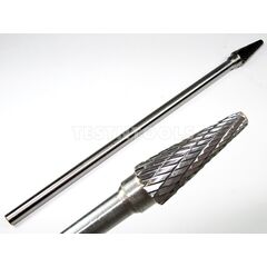 DESIC TUNGSTEN CARBIDE BURR 150MM X 6MM X 10MM TAPER RADIUS
