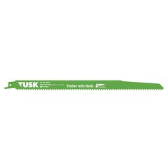 TUSK SABRE SAW BLADE FOR TIMBER WITH NAILS 300MM 5 PIECE TRB300TN