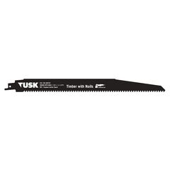 TUSK TCT SABRE SAW BLADE FOR TIMBER WITH NAILS 300MM TRB300TNT