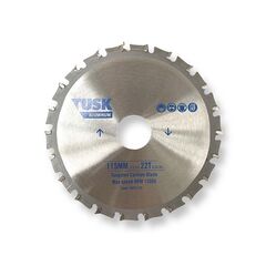 TUSK TUNGSTEN CARBIDE BLADE FOR ALUMINUM 115MM TACH115