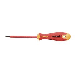 FELO 400 SERIES INSULATED ERGONIC SCREWDRIVER 1000V HARDENED TIP FLAT 4.5 X 125MM SCR-413-45