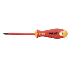 FELO 419 ERGONIC E-SLIM SCREWDRIVER INSULATED HARDENED TIP SQUARE #2 X 125MM SCR-ES419-2