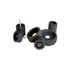 LINISHALL REPLACEMENT CONTACT WHEELS WITH BEARINGS AND SPINDLE 100 X 100MM RCW441