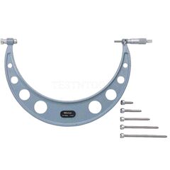 MITUTOYO OUTSIDE MICROMETER 150-300MM 0.01MM WITH 6 ANVILS 104-136A