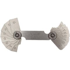MITUTOYO RADIUS GAUGE 1/32"-17/64" 186-103