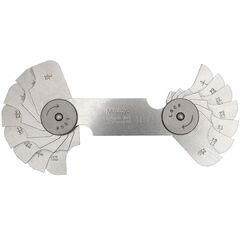 MITUTOYO RADIUS GAUGE 9/32"-33/64" 186-104