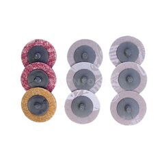 AMPRO AIR SANDING PAD SET 50MM 9PC PADS-A1705