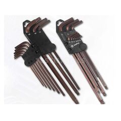 AMPRO BALLPOINT HEX KEY SET EXTRA LONG 1.5MM - 10MM 9 PIECE WREH-T22955
