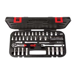 AMPRO BIT AND SOCKET SET 1/4" 45PC SOCS-T45603