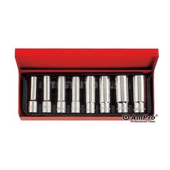 AMPRO DEEP SOCKET SET 1/2" 6PT 8PC SOCS-T45400
