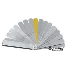 AMPRO FEELER GAUGE 0.04MM - 0.88MM (0.015 - 0.035") 32 BLADES GAUF-T71321