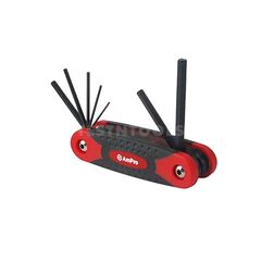 AMPRO FOLDING HEX KEY SET 1/16" - 7/32" 7 PIECE WREH-T22997