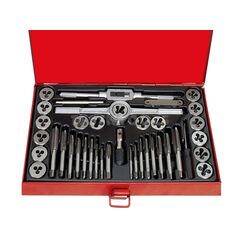 AMPRO TAP AND DIE SET M3 - M12 39PC TAPD-T35900