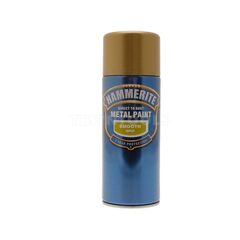 HAMMERITE DIRECT TO RUST METAL PAINT AEROSOL SMOOTH GOLD 400ML PAIS-040G