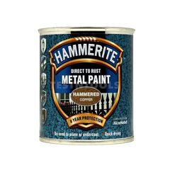 HAMMERITE DIRECT TO RUST METAL PAINT HAMMERED FINISH COPPER 250ML PAIH-025C