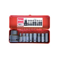 KOKEN IMPACT HEX BIT SOCKET SET 3/4" DRIVE 1/2 - 5/8" & 10 - 19MM 9PC 16204AM