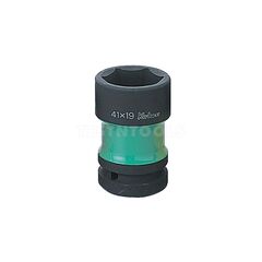 KOKEN IMPACT REAR WHEEL NUT SOCKET 1" DRIVE 41 X 19 X 87MM LONG GREEN PW8P4119