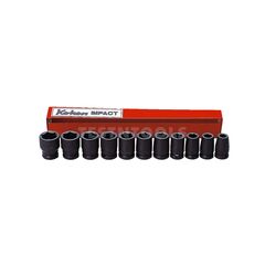 KOKEN IMPACT SOCKET SET 3/8" DRIVE 9MM - 19MM 6PT 11 PIECE 13241M