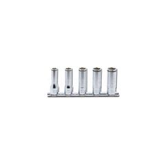KOKEN NUT GRIP DEEP SOCKET SET ON RAIL 3/8" DRIVE 8MM - 14MM 5 PIECE RS3350M/5