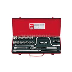 KOKEN SOCKET SET 1/2" DRIVE 10MM - 32MM 12PT 24 PIECE 4248M