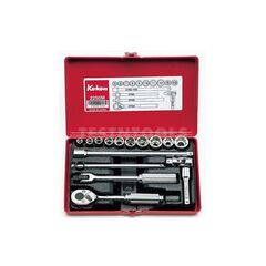 KOKEN SOCKET SET 1/4" DRIVE 5MM - 12MM 6PT 8PT 16 PIECE 2250M