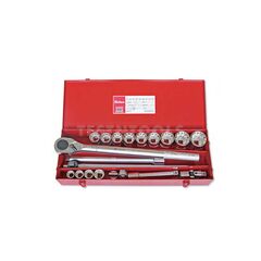 KOKEN SOCKET SET 3/4" DRIVE 21MM - 50MM 12PT 20 PIECE 6260M