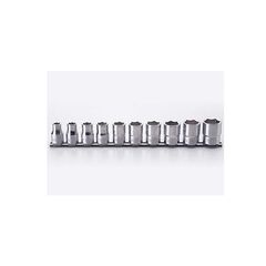 KOKEN SOCKET SET ON RAIL 1/2" DRIVE 10MM - 22MM 6PT 10 PIECE RS4400M/10