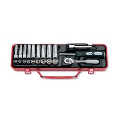 KOKEN STANDARD & DEEP SOCKET SET 1/4" DRIVE 5.5MM - 13MM 6PT 21 PIECE 2277
