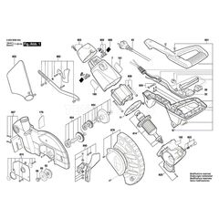 BOSCH PCM1800 SPARE PART NUMBER 814 - ARMATURE 1619PA1360