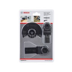 BOSCH STARLOCK MULTI-TOOL ACCESSORY SET BASIC FOR WOOD 3 PIECE 3ERSETOMT 2608662343
