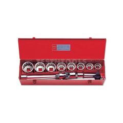 KOKEN SOCKET SET 1" DRIVE 35MM - 63MM 12PT 12 PIECE 8200M