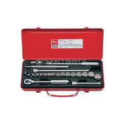 KOKEN SOCKET SET 3/8" DRIVE 6MM - 22MM 6PT/12PT 22 PIECE 3210M