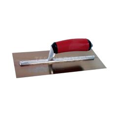MARSHALLTOWN GOLDEN STAINLESS STEEL FINISHING TROWEL DURASOFT HANDLE 275MM X 113MM MTMXS1GSD