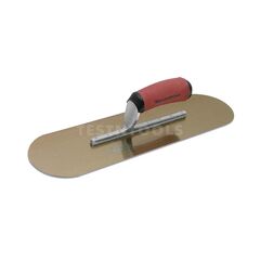 MARSHALLTOWN GOLDEN STAINLESS STEEL TROWEL DURASOFT HANDLE 350MM X 100MM MTSP14GSD