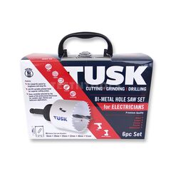 TUSK BI-METAL HOLE SAW SET FOR ELECTRICIAN 16MM - 51MM 6 PIECE BMH6E