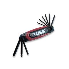 TUSK FOLDING HEX BALL END KEY SET 9 PIECE IMPERIAL TKS9FH