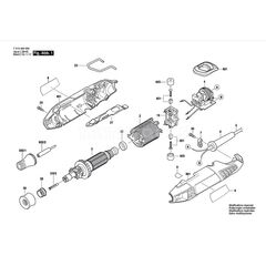 BOSCH 4200 SPARE PART NUMBER 16 - BRUSH HOLDER 2610017151