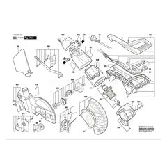 BOSCH PCM1800SD SPARE PART NUMBER 878 - LOWER GUARD 1619PA1369