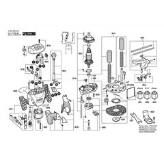 BOSCH POF1200AE SPARE PART NUMBER 654 - STUD-TYPE TRACK ROLLER 1609203V38