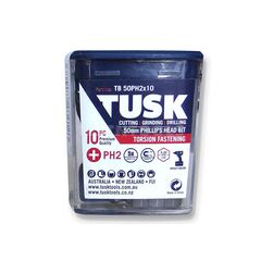 TUSK TORSION BIT 50MM X PH2 10 PIECE TB50PH2X10