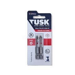 TUSK TORSION BIT 50MM X PH2 2 PIECE TB50PH2X2