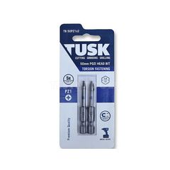 TUSK TORSION BIT 50MM X PZ1 2 PIECE TB50PZ1X2