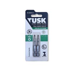 TUSK TORSION BIT 50MM X SQ1 2 PIECETB50SQ1X2