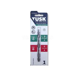 TUSK TORSION BIT DOUBLE ENDED 100MM X PH2+SQ2 TB100PS2X1