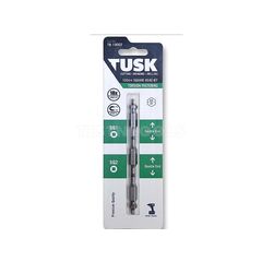 TUSK TORSION BIT DOUBLE ENDED 100MM X SQ1+SQ2 TB10002