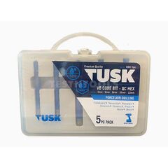 TUSK VB DIAMOND CORE BITS SET QC HEX 5 PIECE VBH5PC